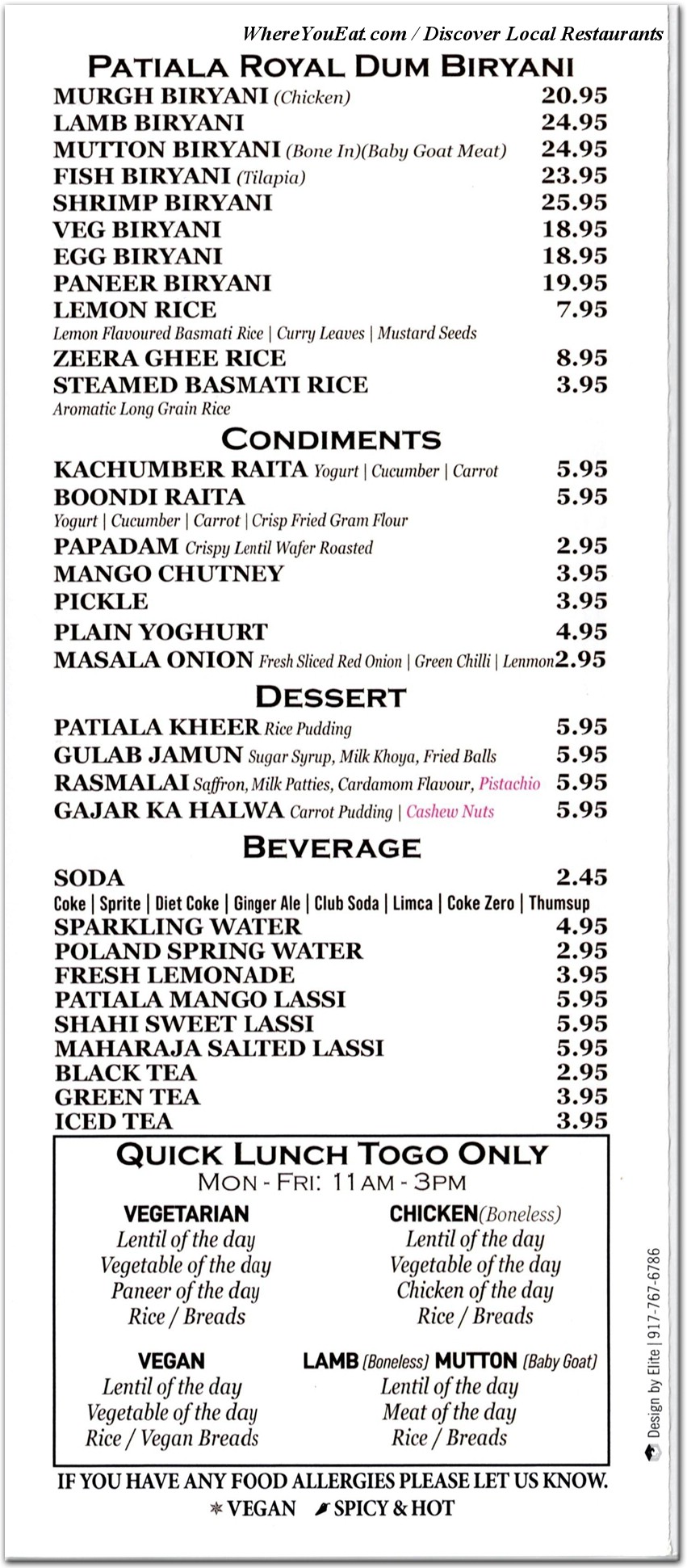 menu image