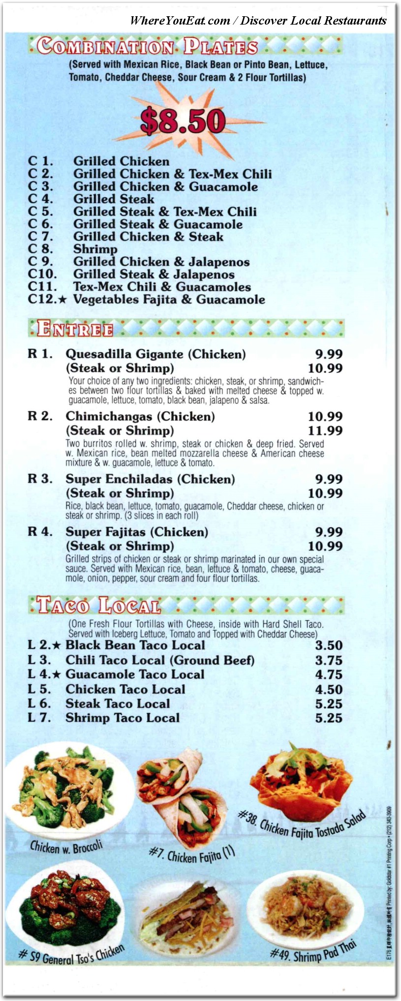 menu image