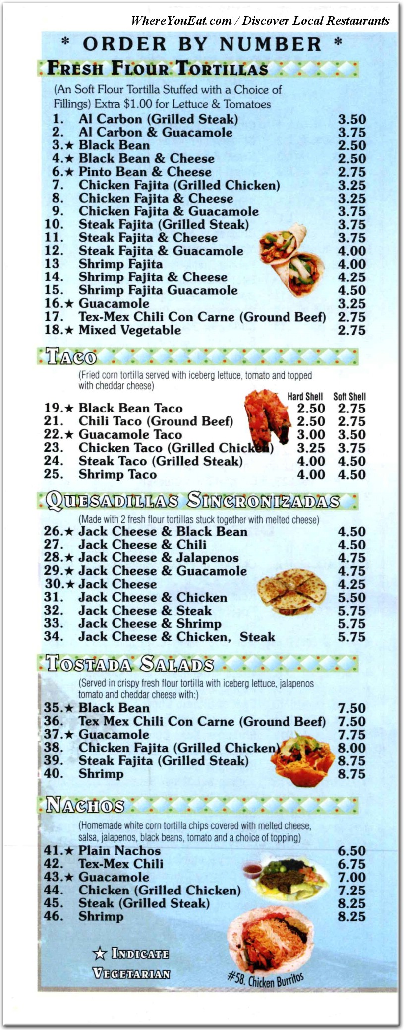 menu image