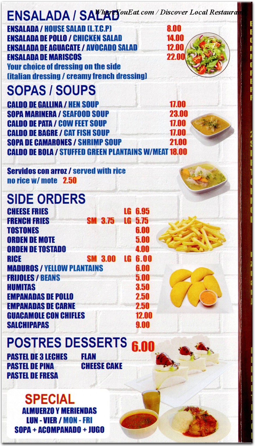 menu image