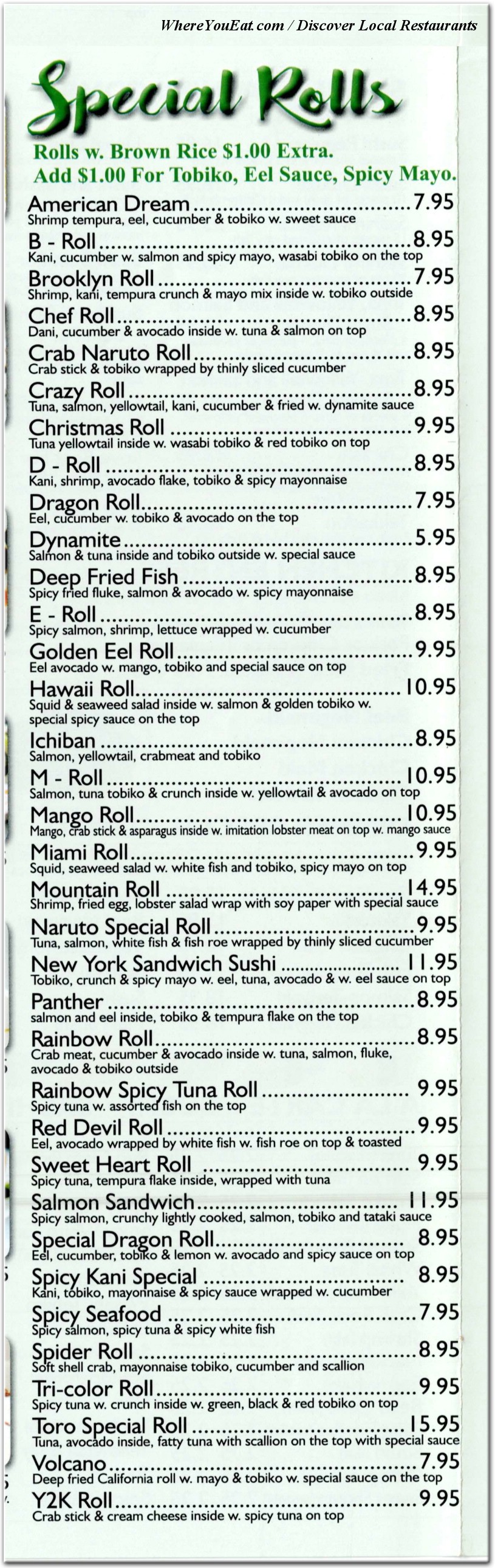 menu image