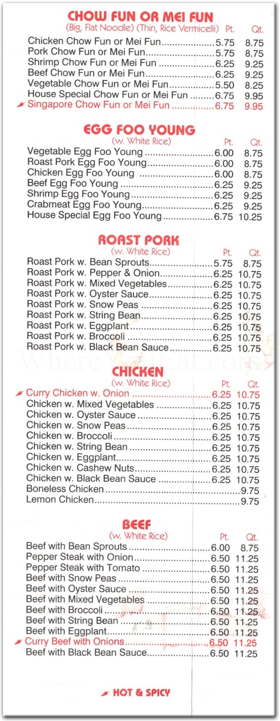 Wing Hing Restaurant in Brooklyn / Official Menus & Photos