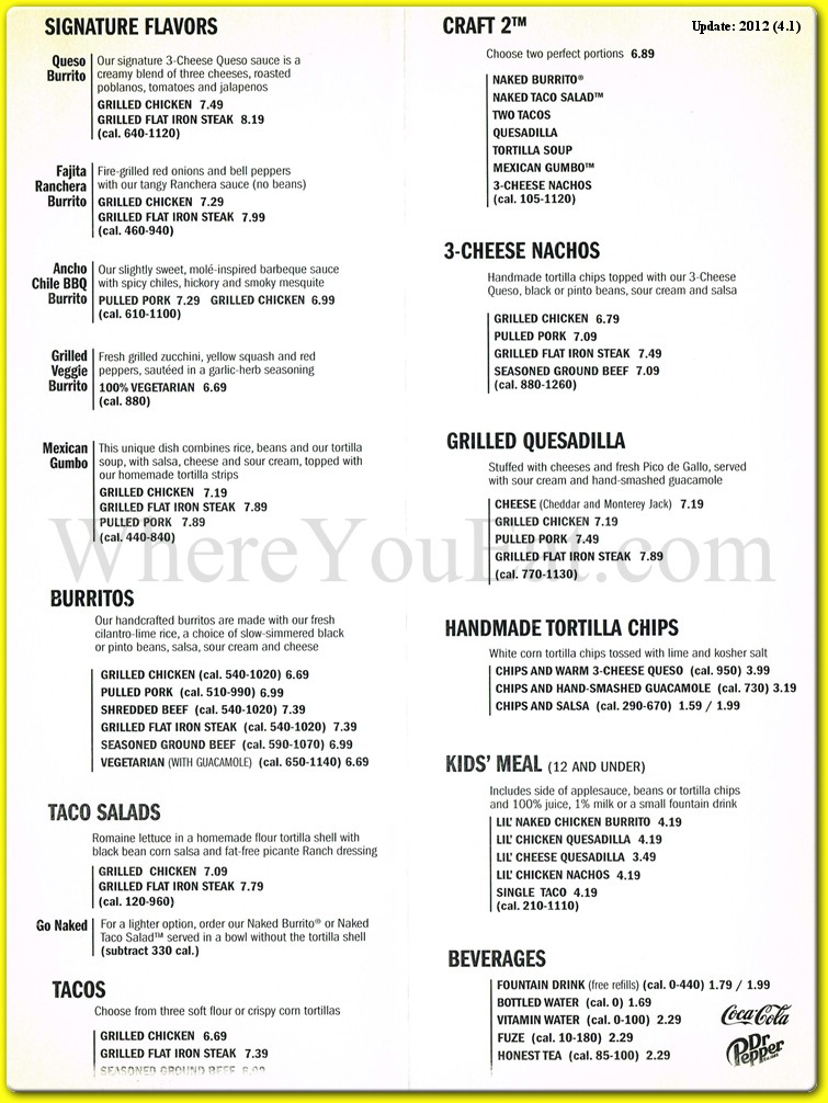 Qdoba Nutrition Information Pdf Besto Blog