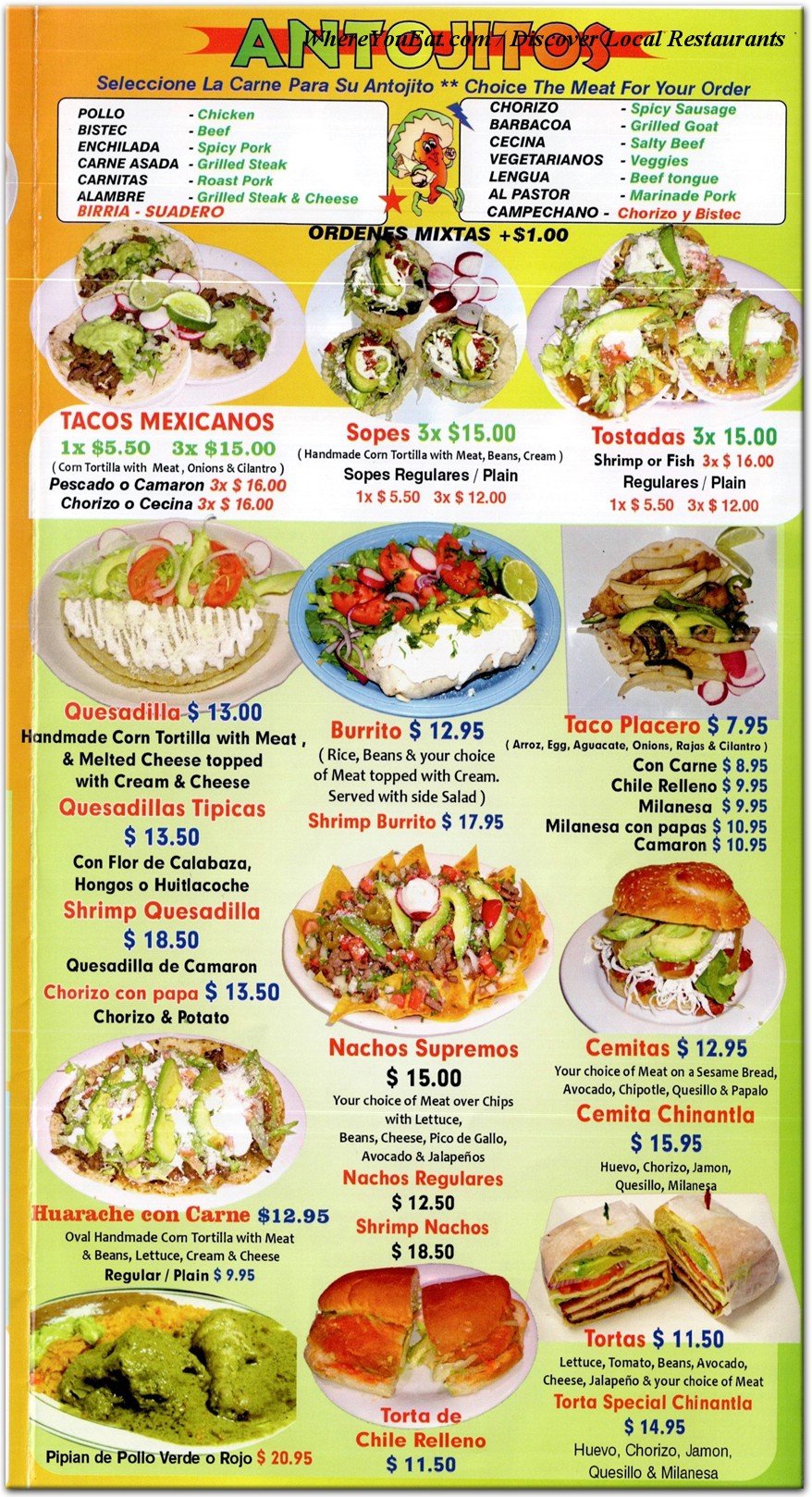 menu image