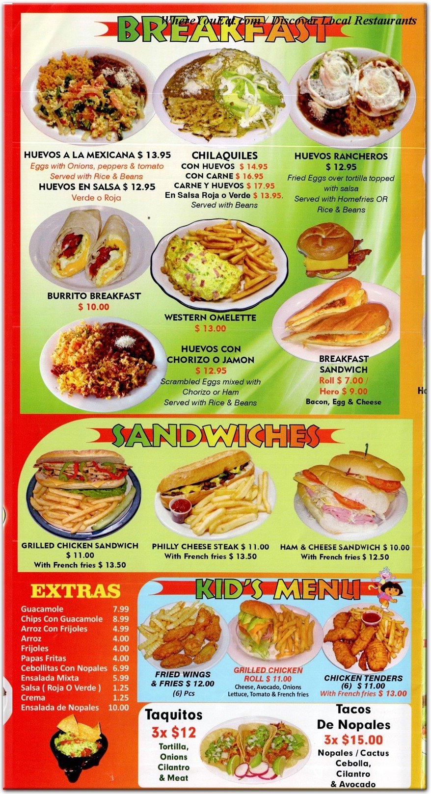 menu image