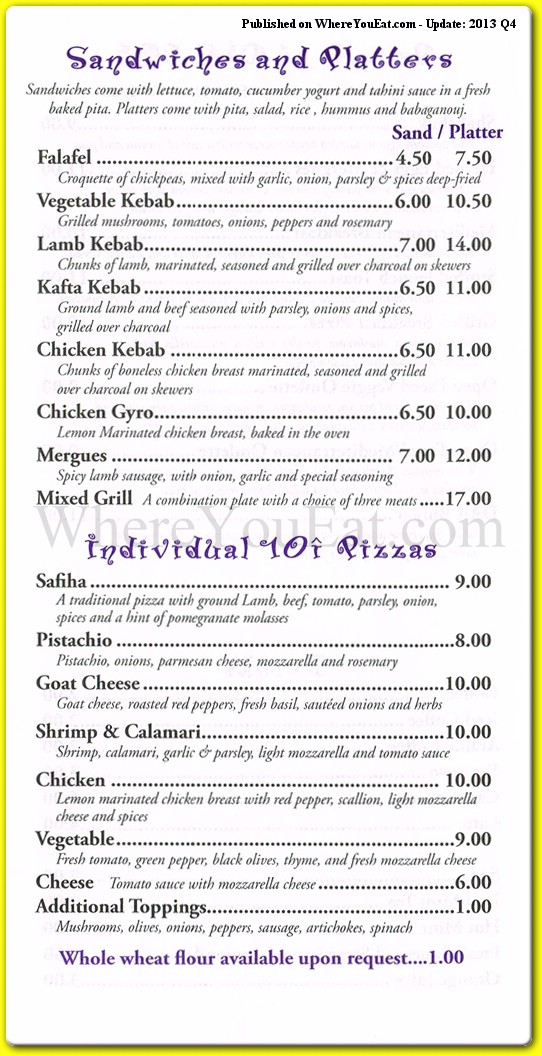 menu image