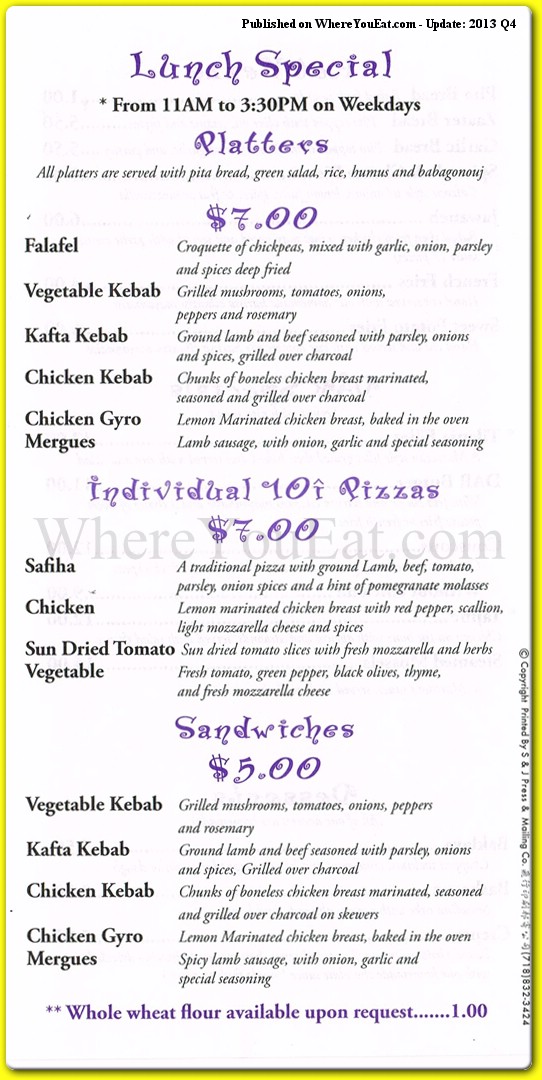 menu image