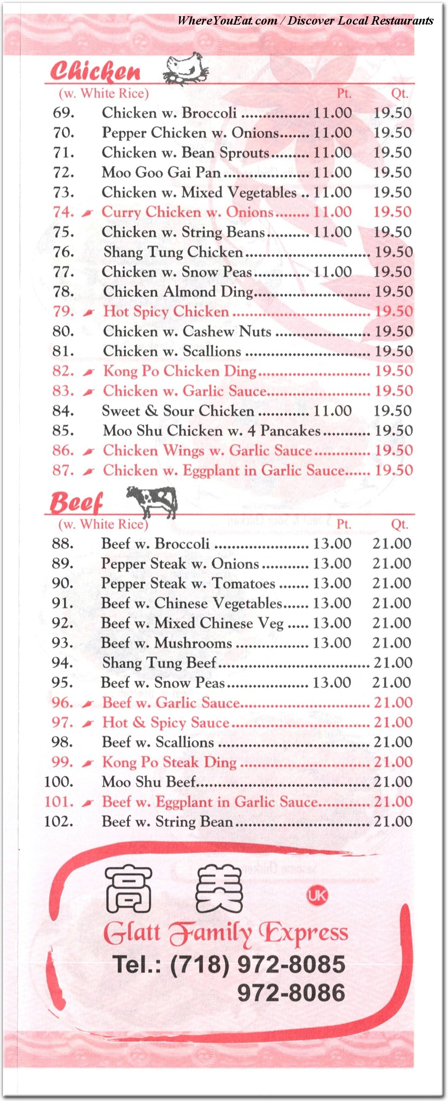 menu image