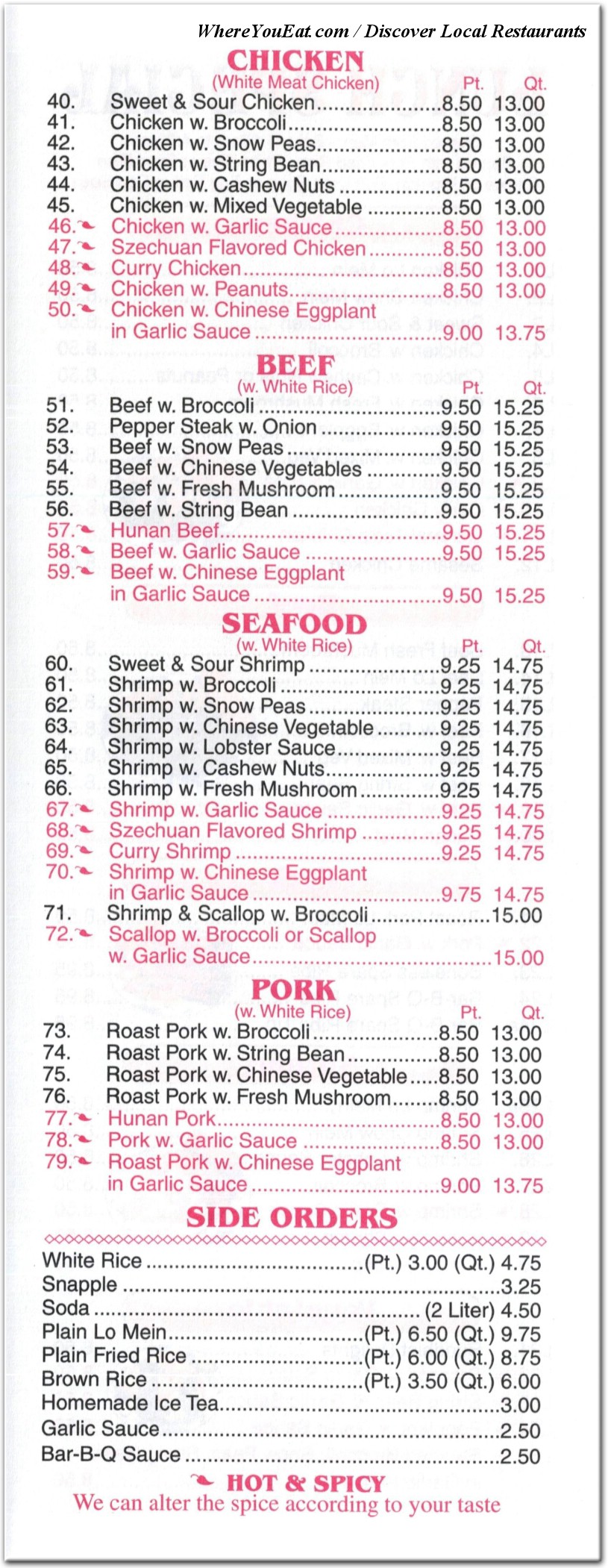 menu image