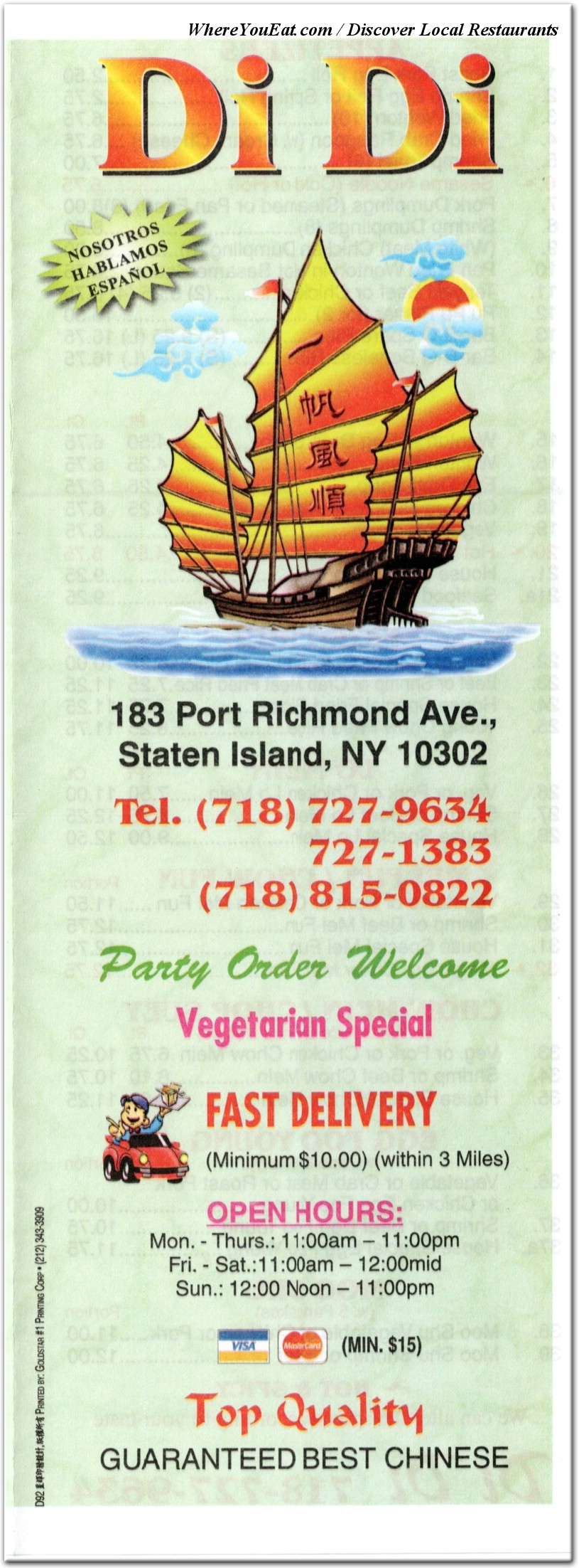 menu image