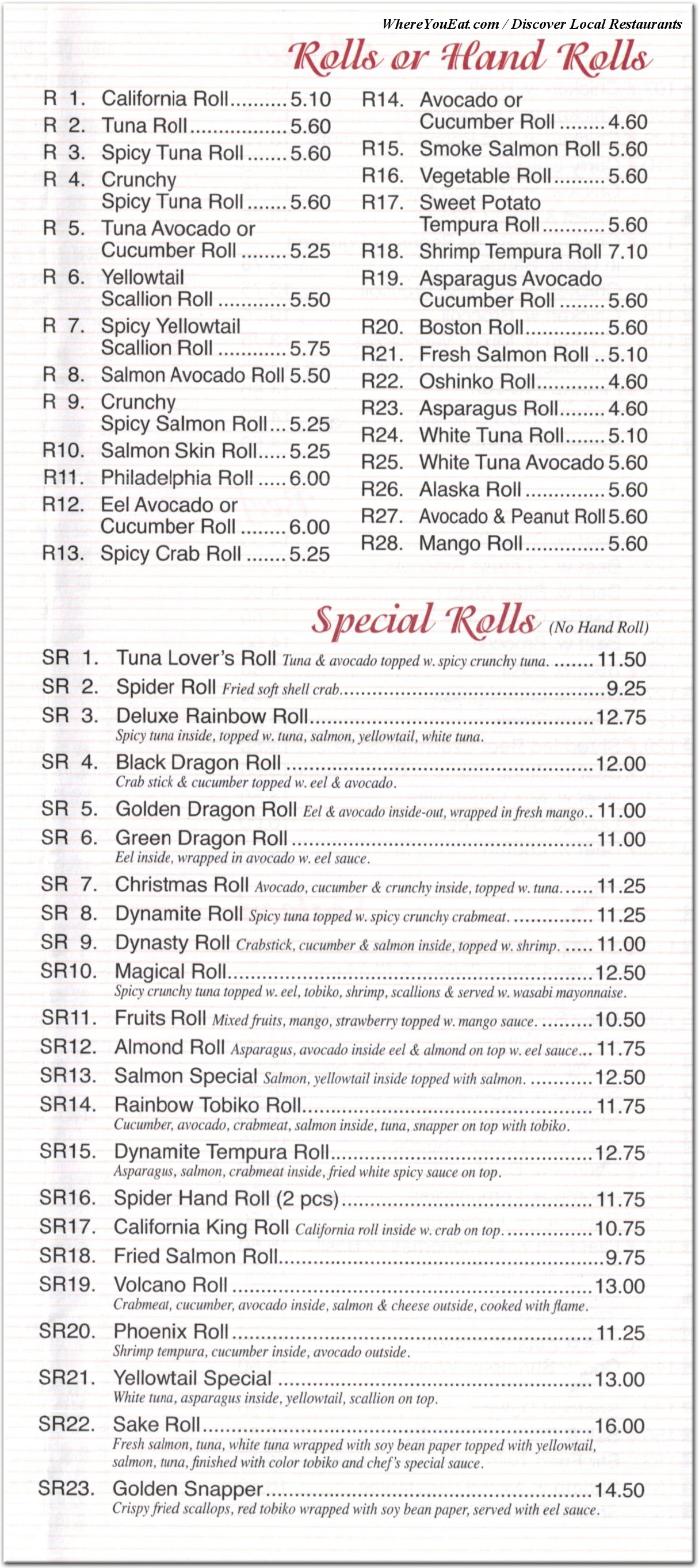 menu image