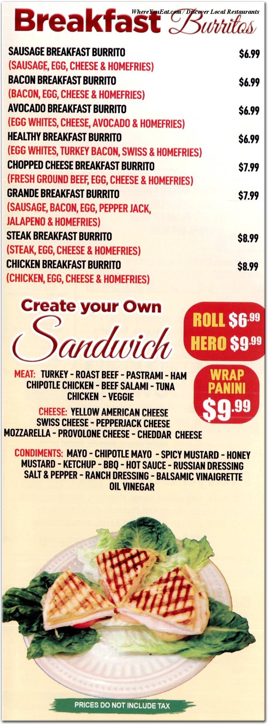 menu image
