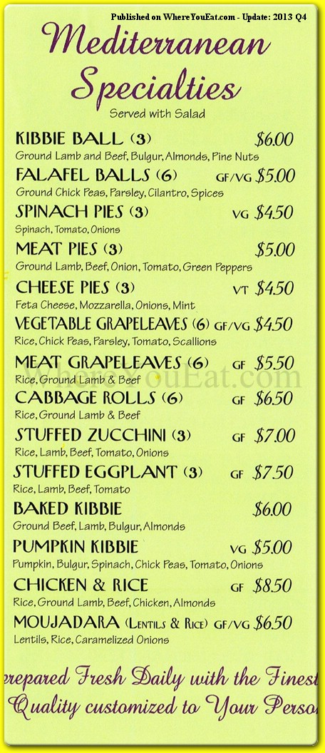 menu image