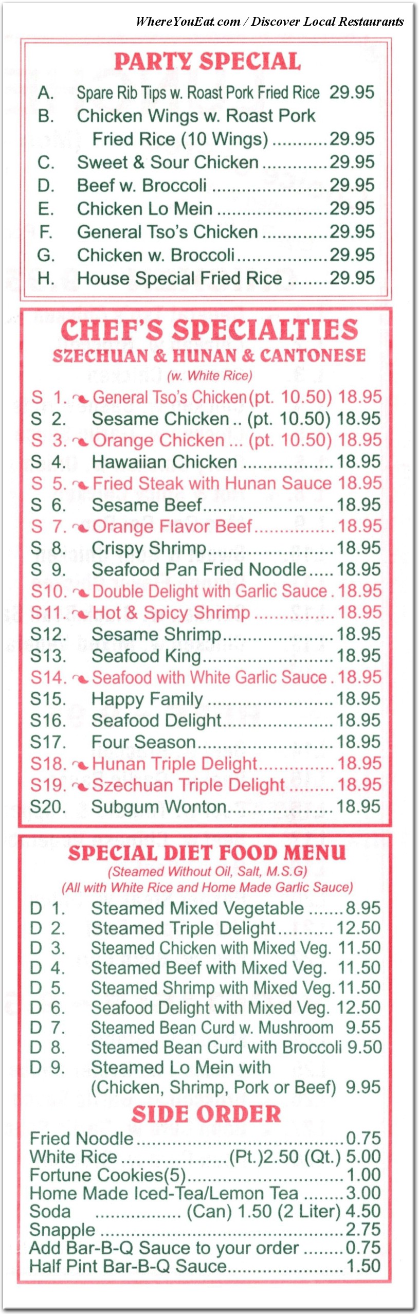menu image