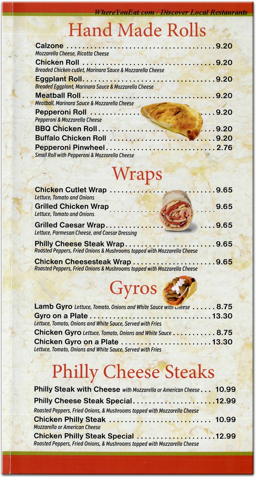 menu image