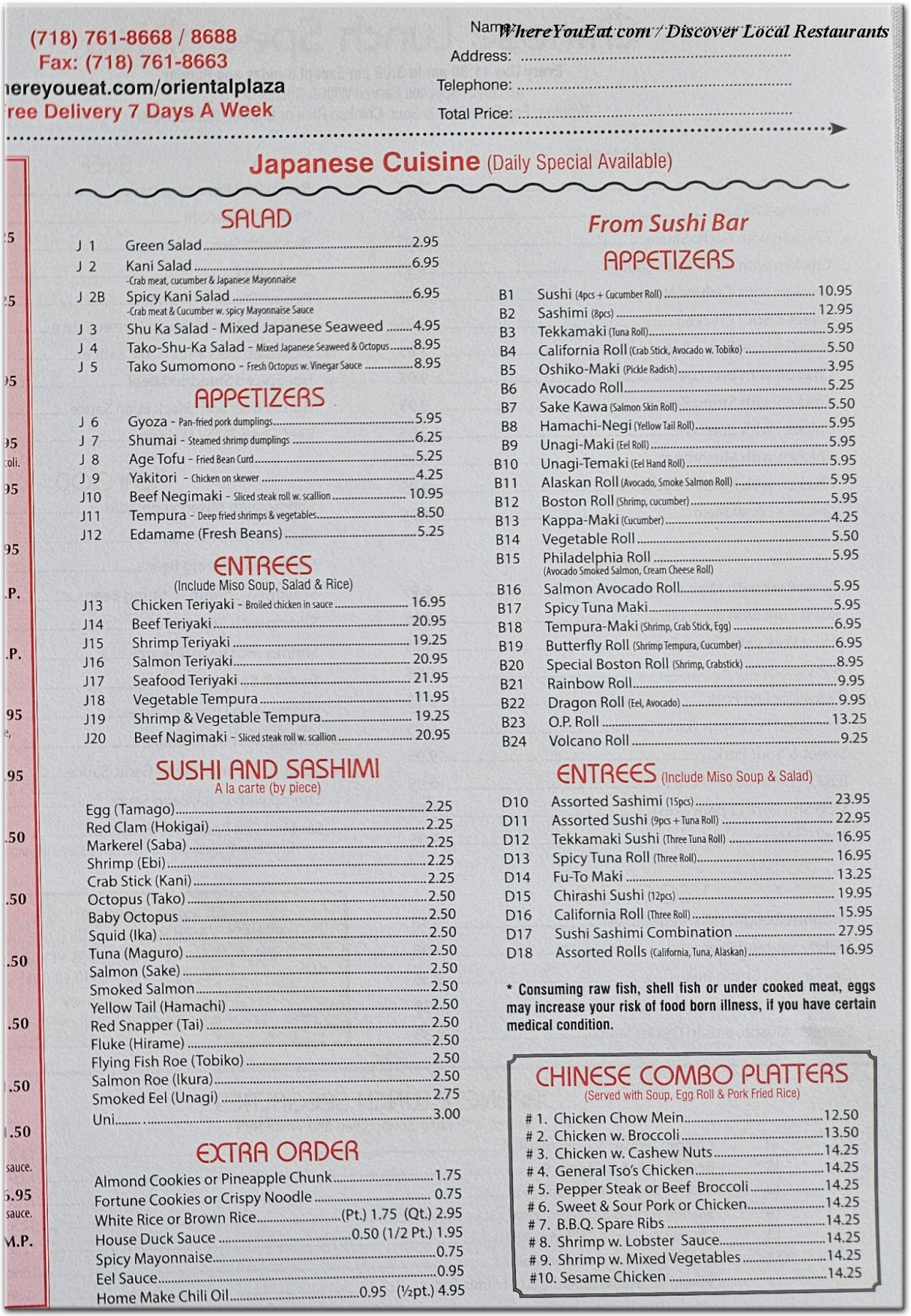 menu image