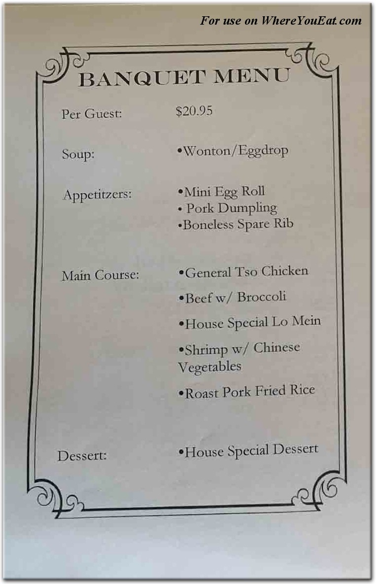 Oriental Plaza Restaurant in Staten Island / Official Menus & Photos