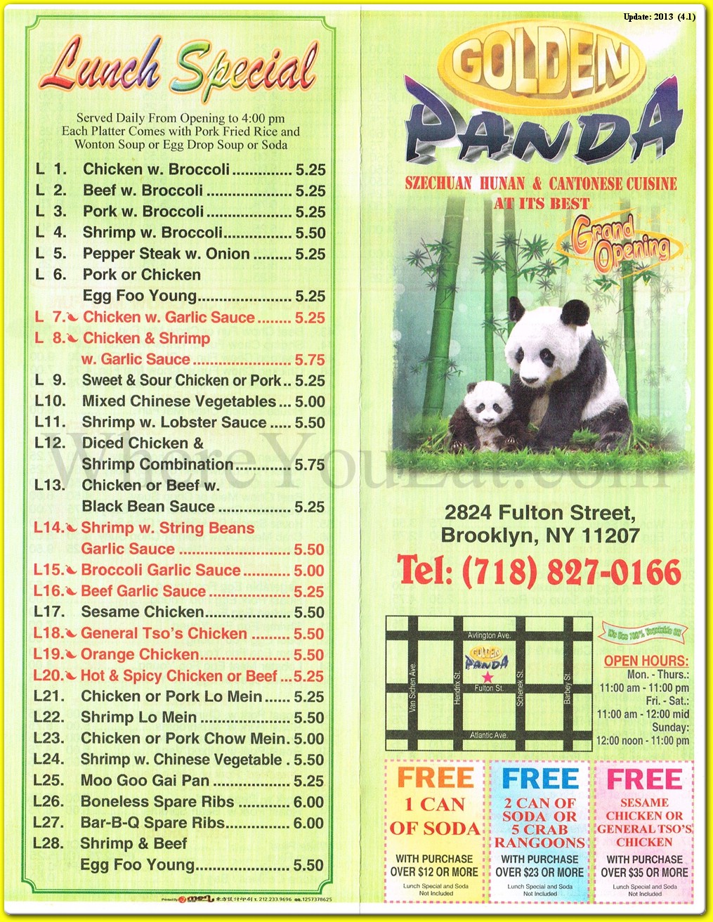 panda west king nc menu