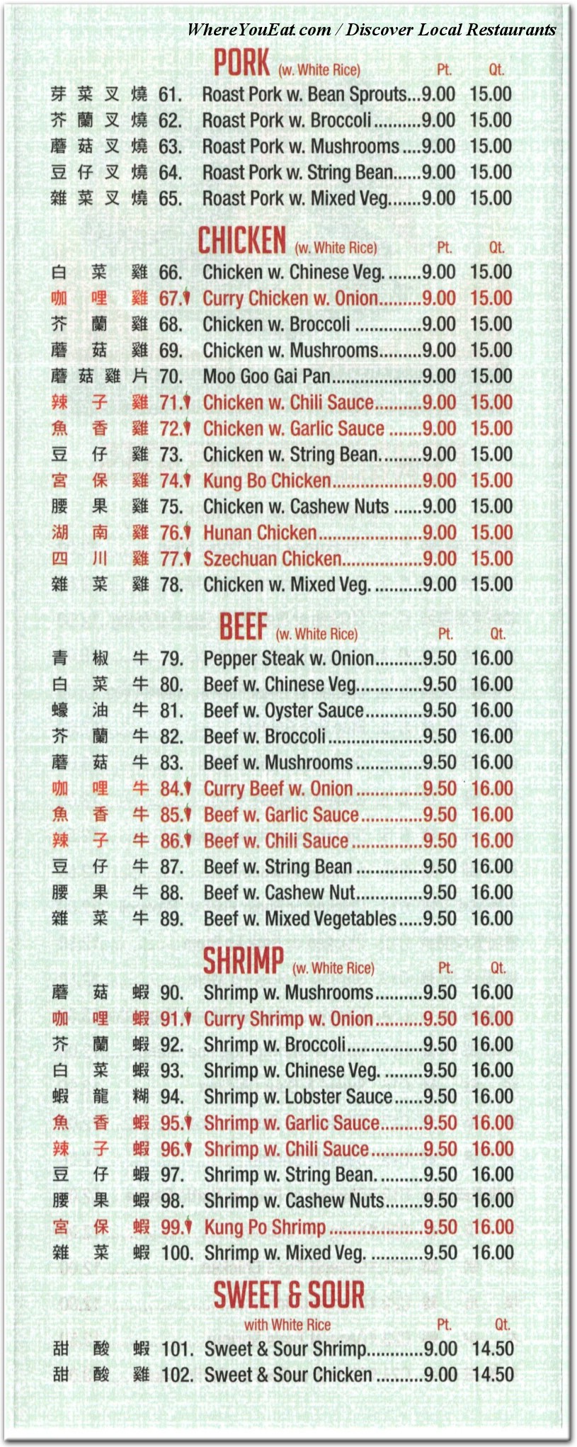 menu image