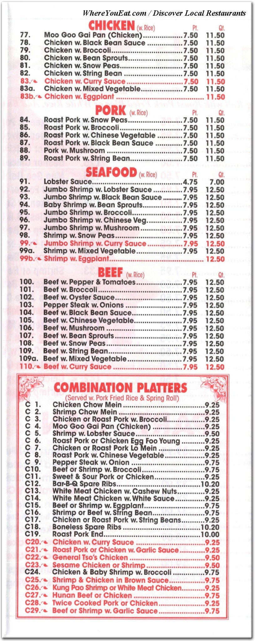 menu image