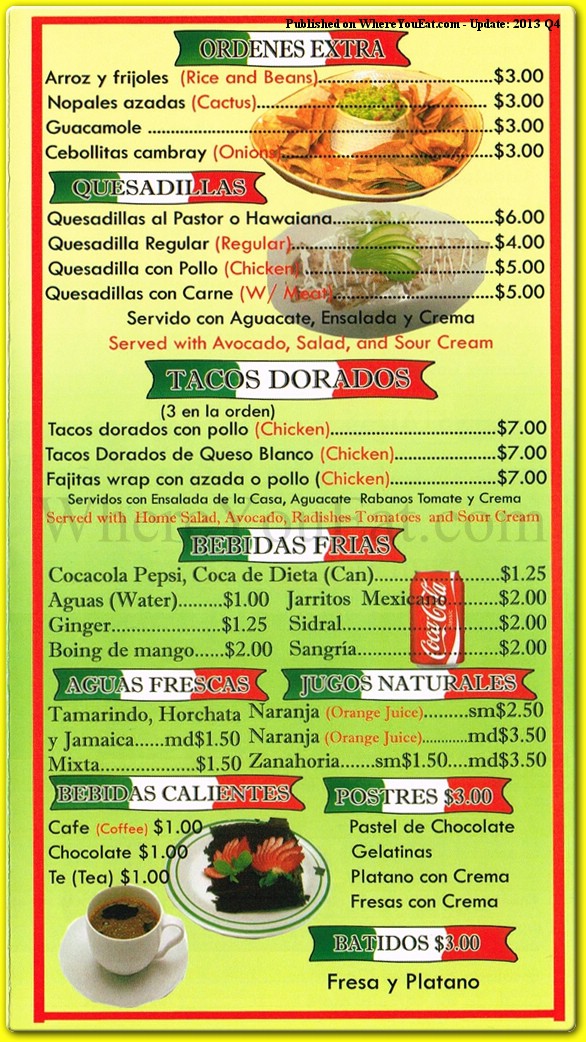 menu image