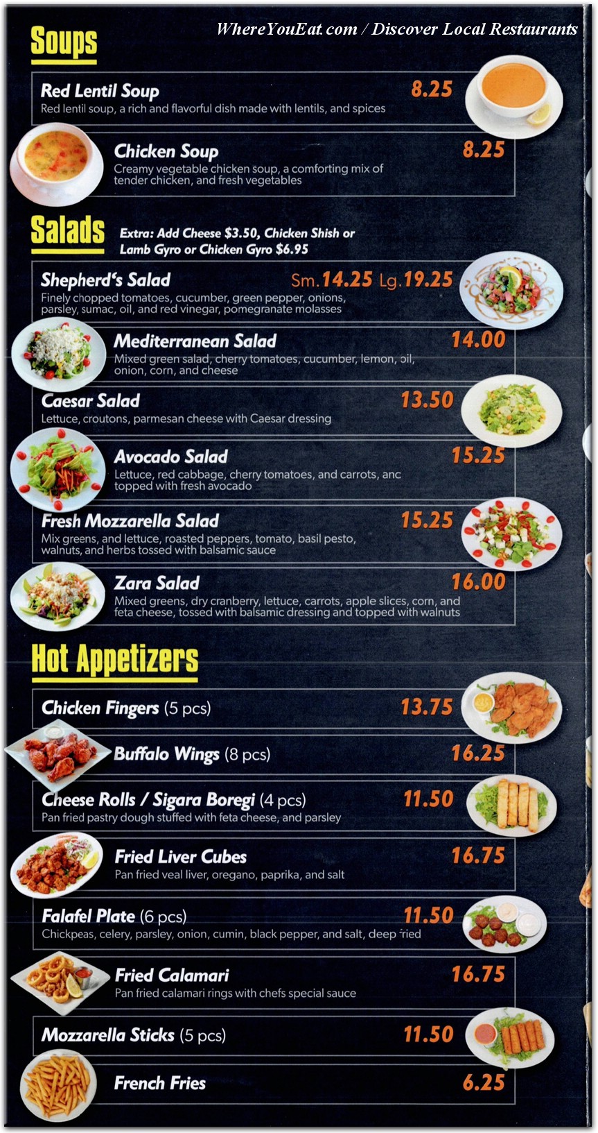 menu image