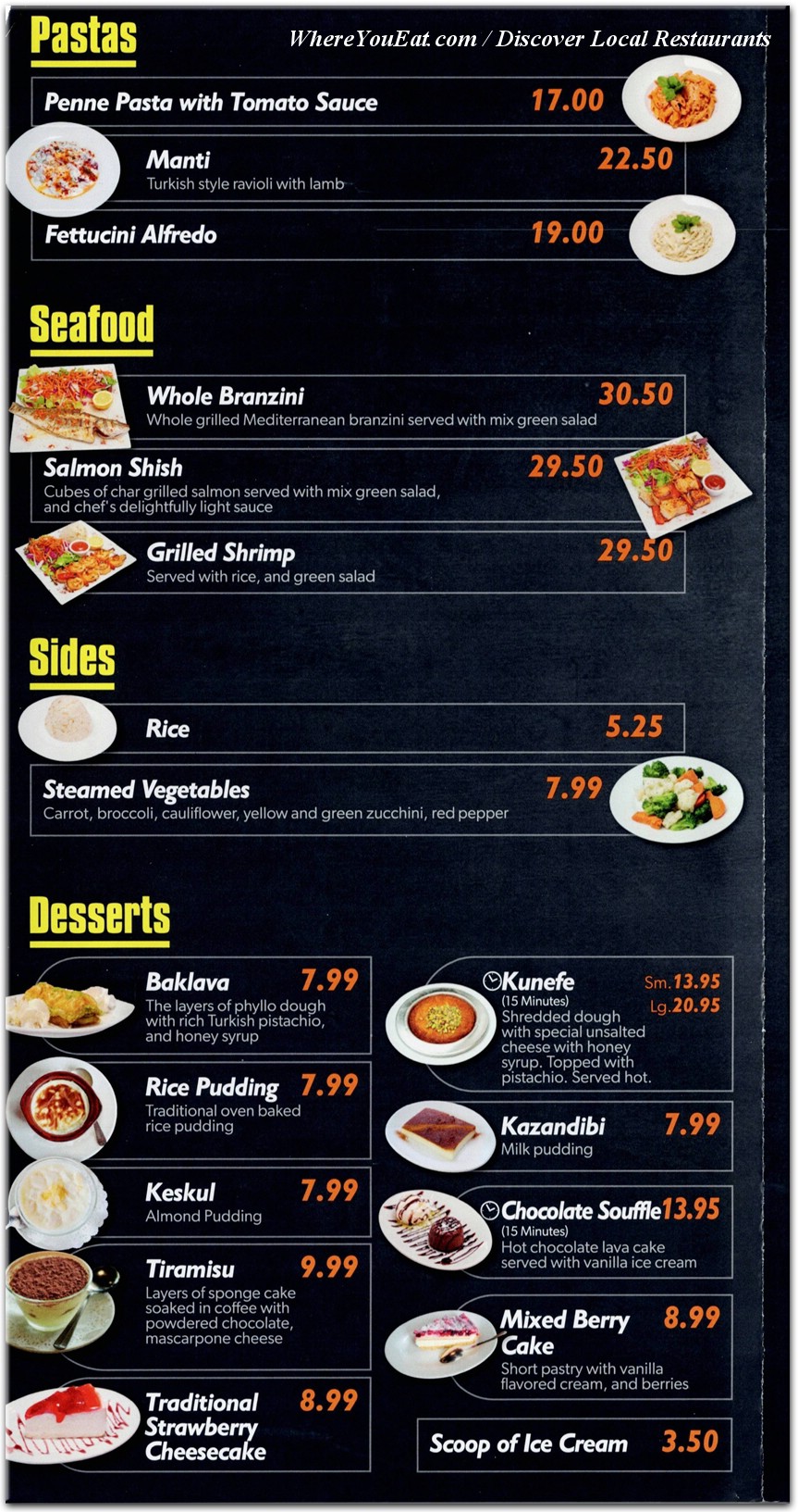 menu image