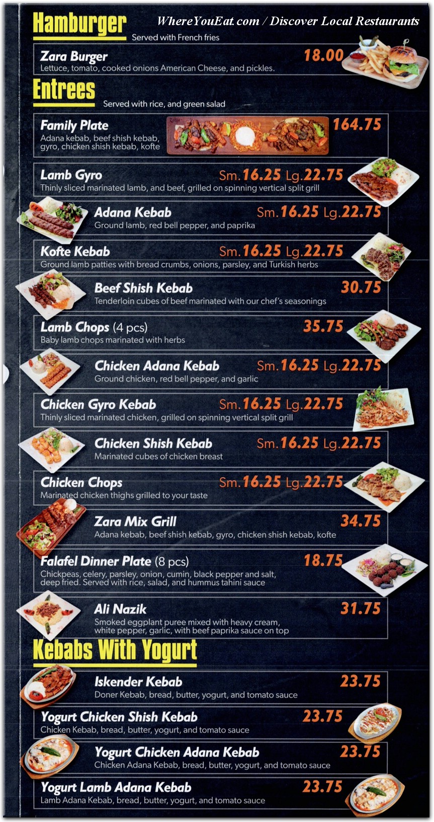 menu image