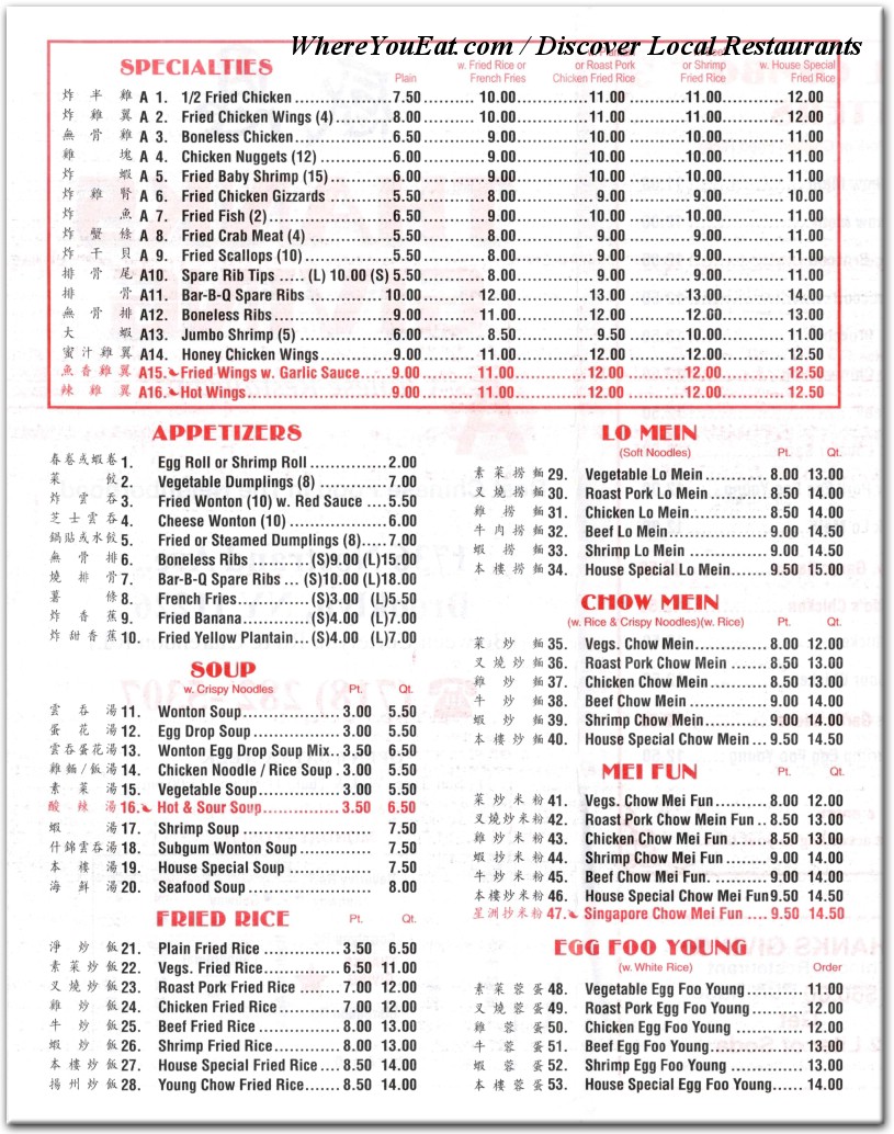 menu image