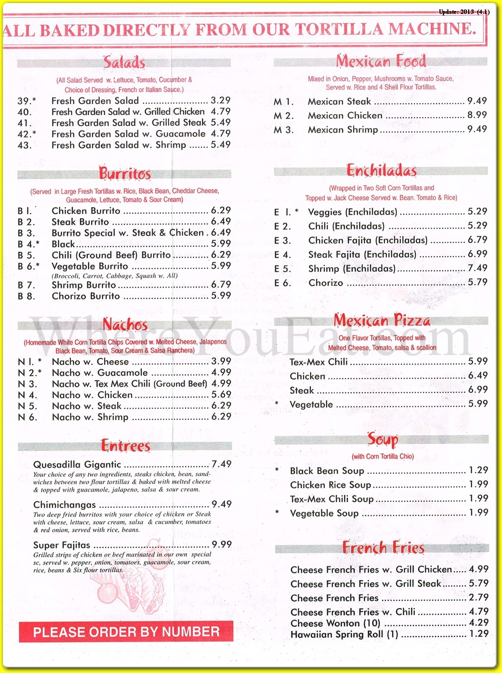 menu image