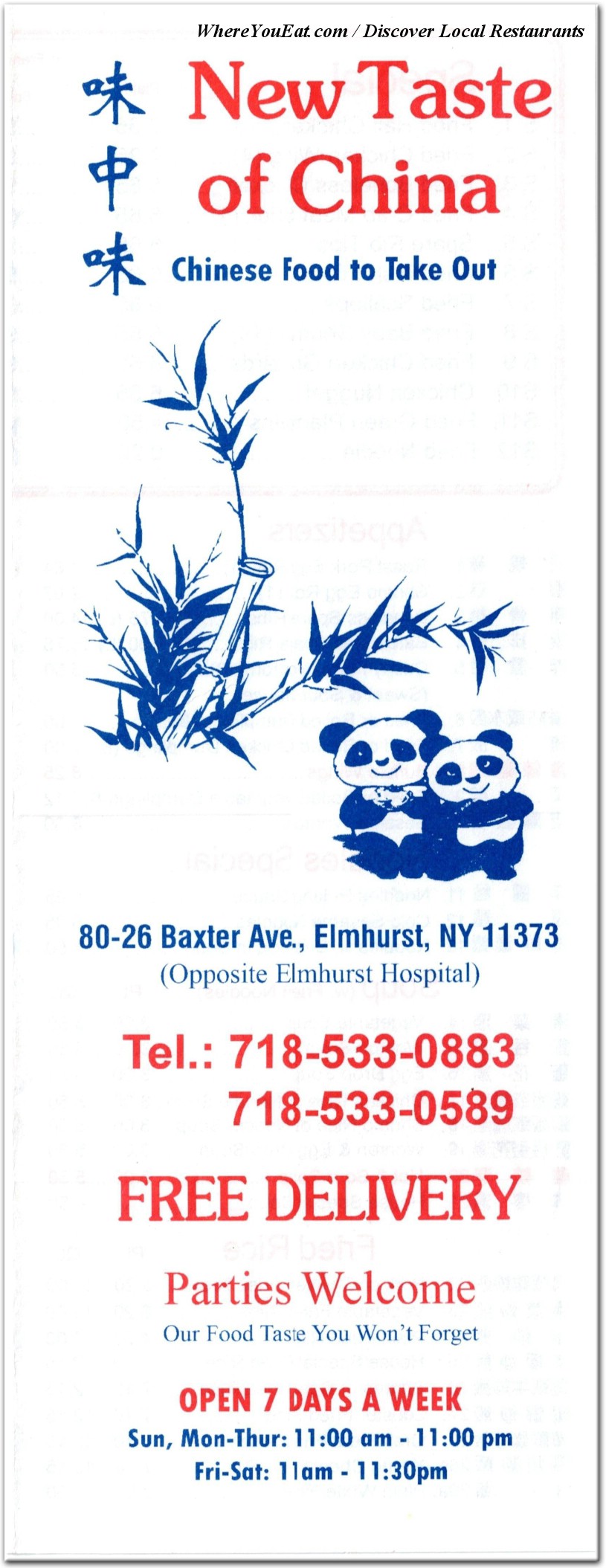 menu image