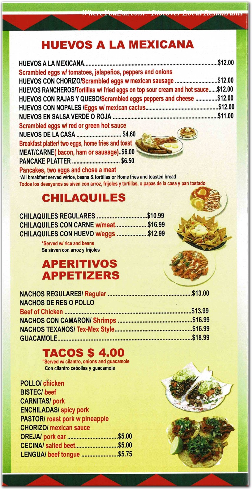 menu image