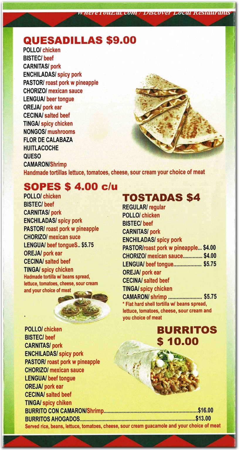 menu image