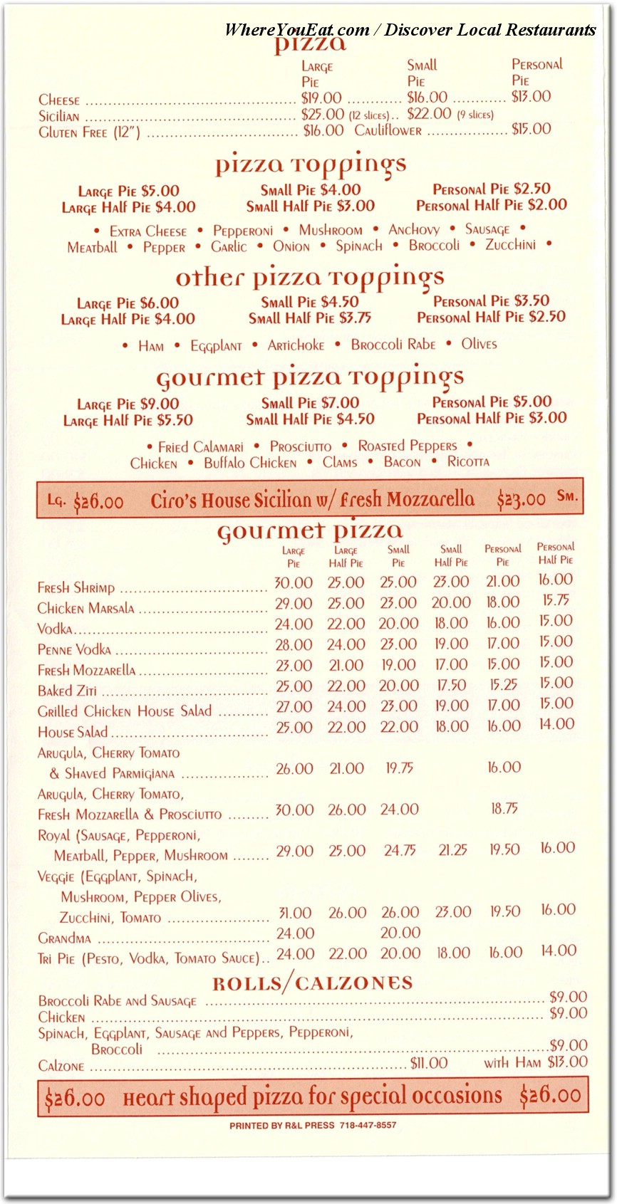 menu image