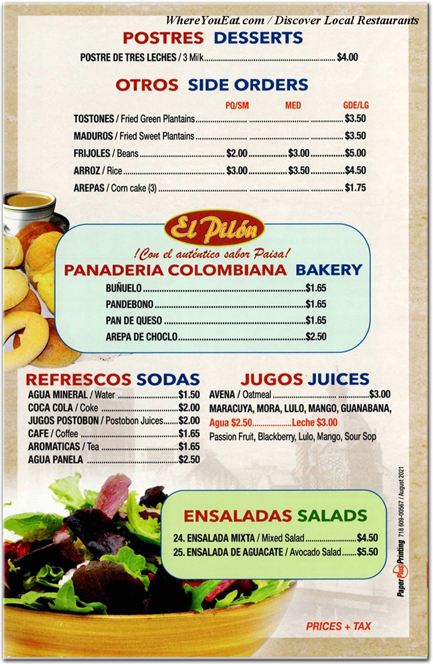 menu image