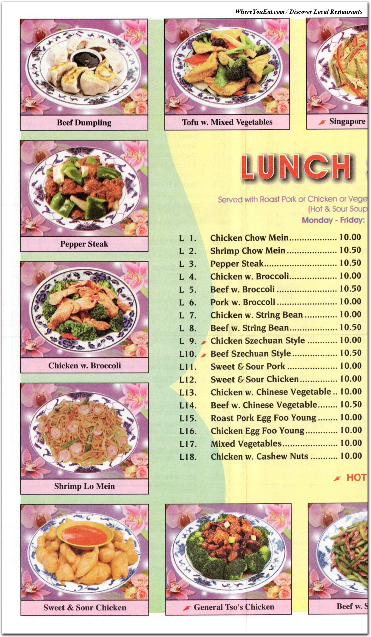 menu image