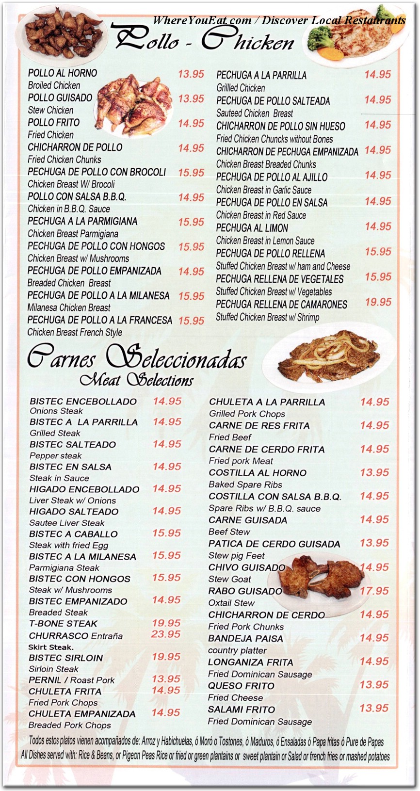 menu image
