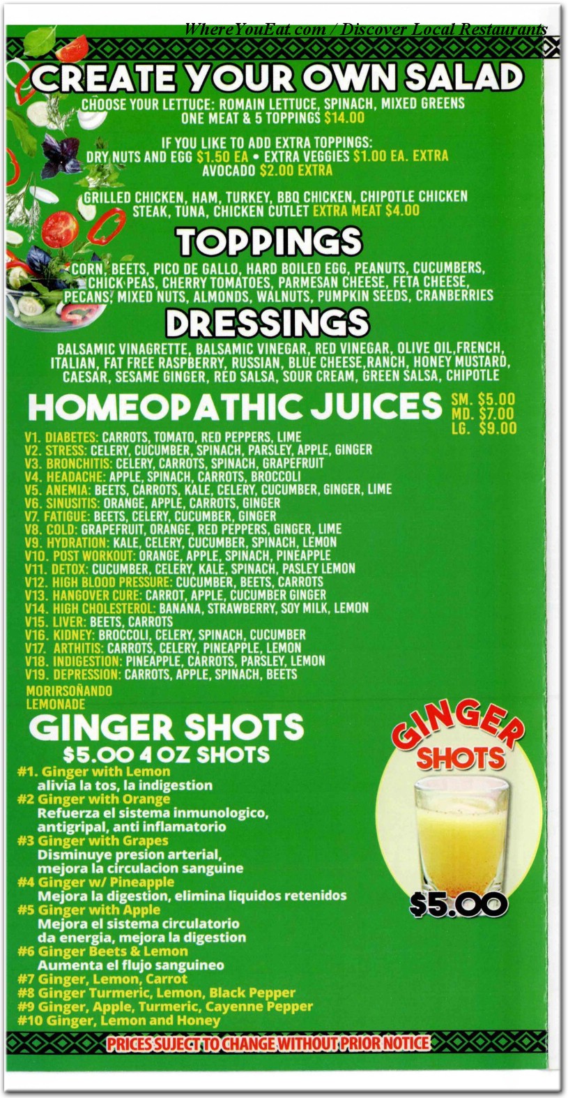 menu image