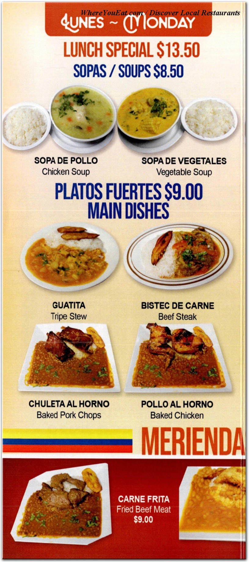 menu image