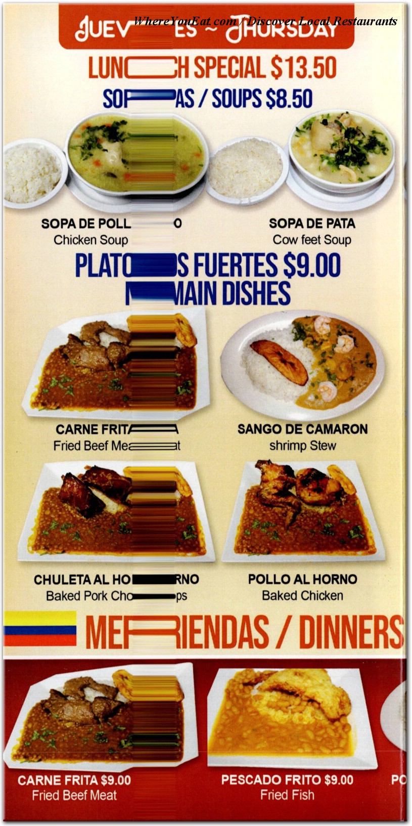 menu image