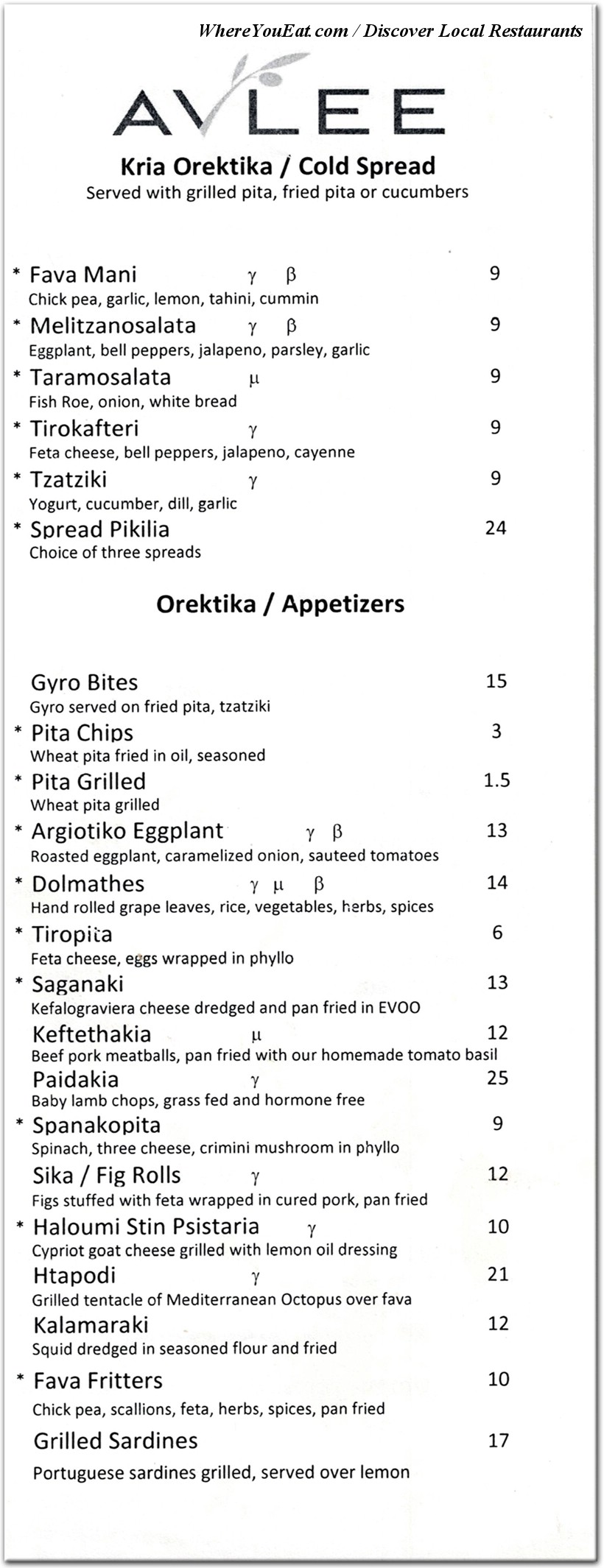 menu image