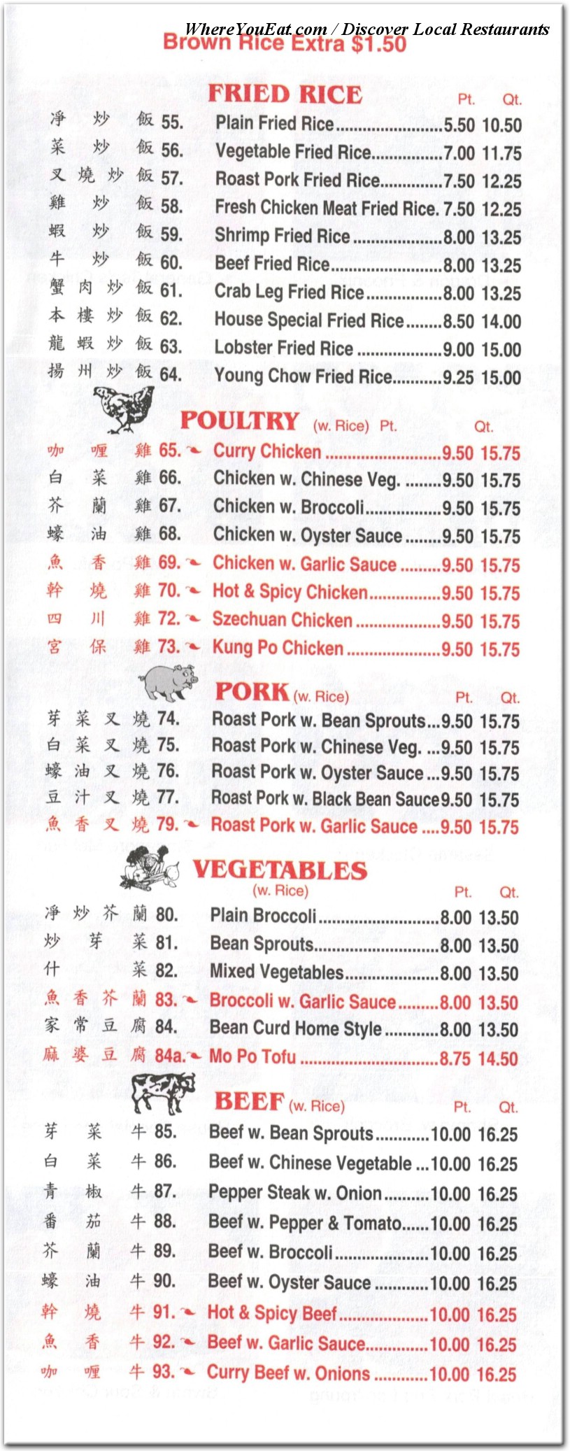 menu image