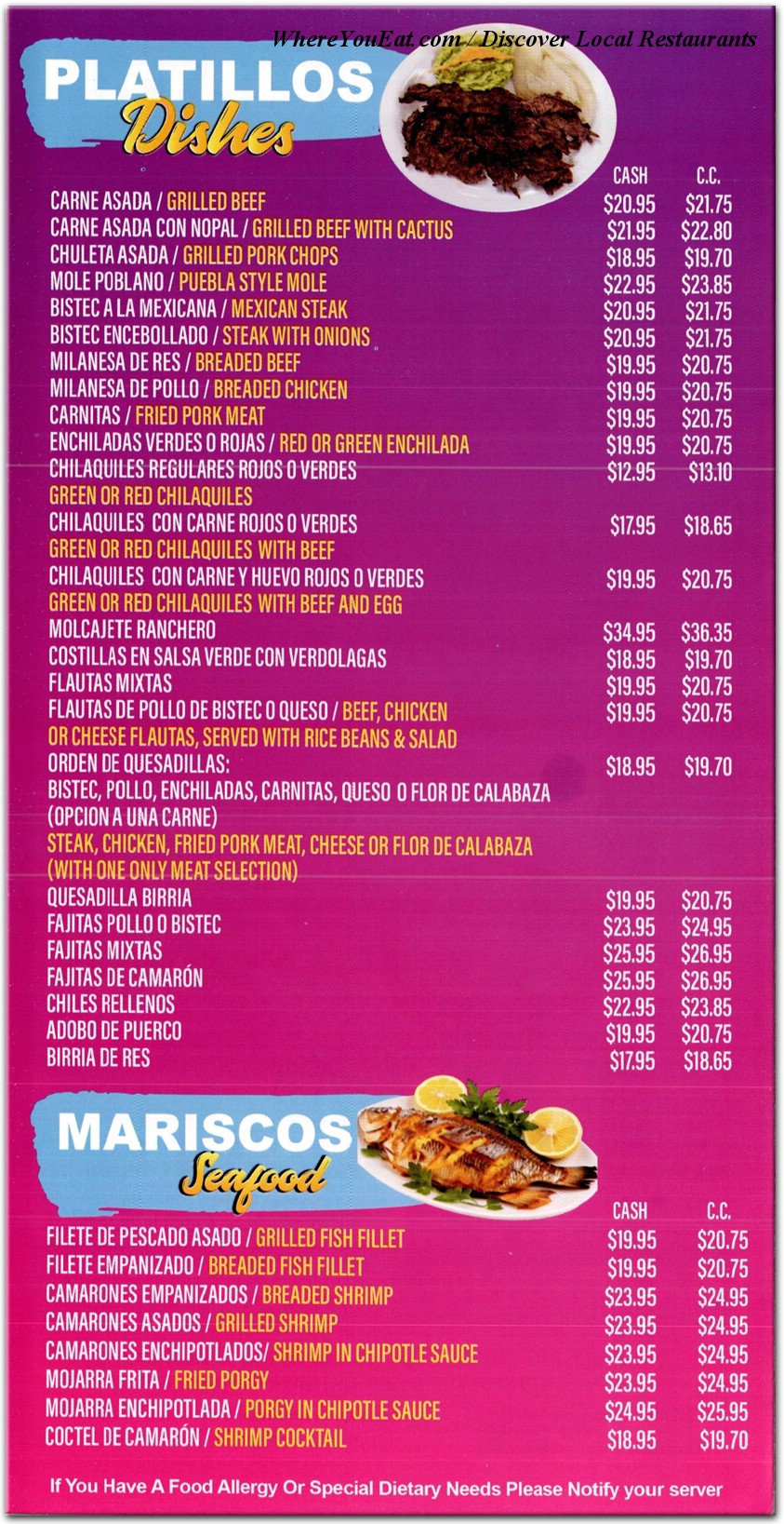 menu image
