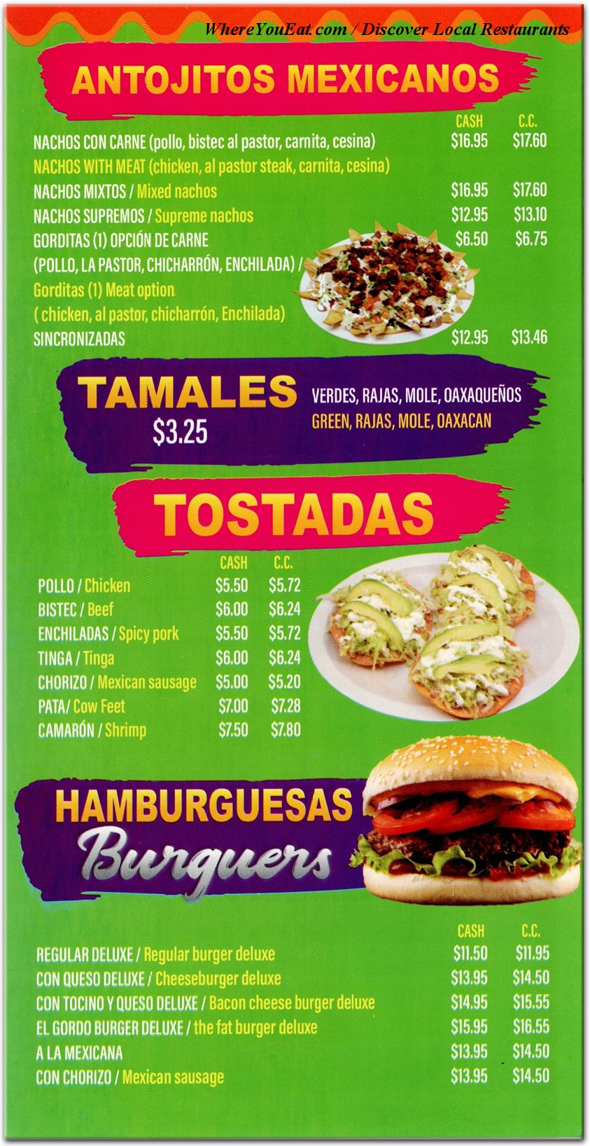 menu image