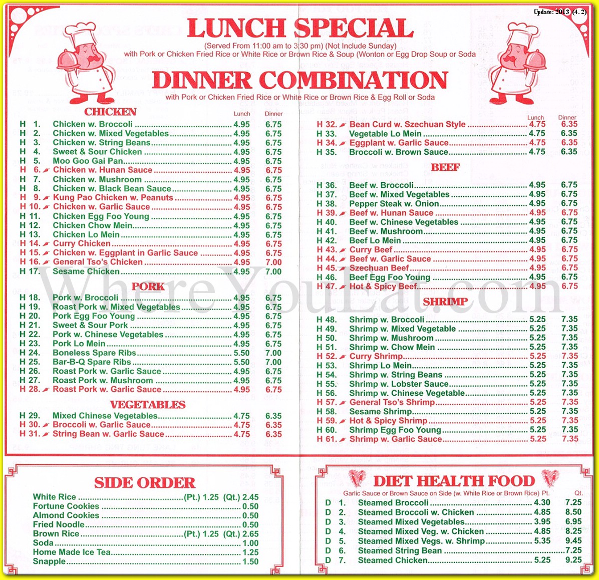 Eastern Chinese Food Restaurant In Queens Menus Photos
