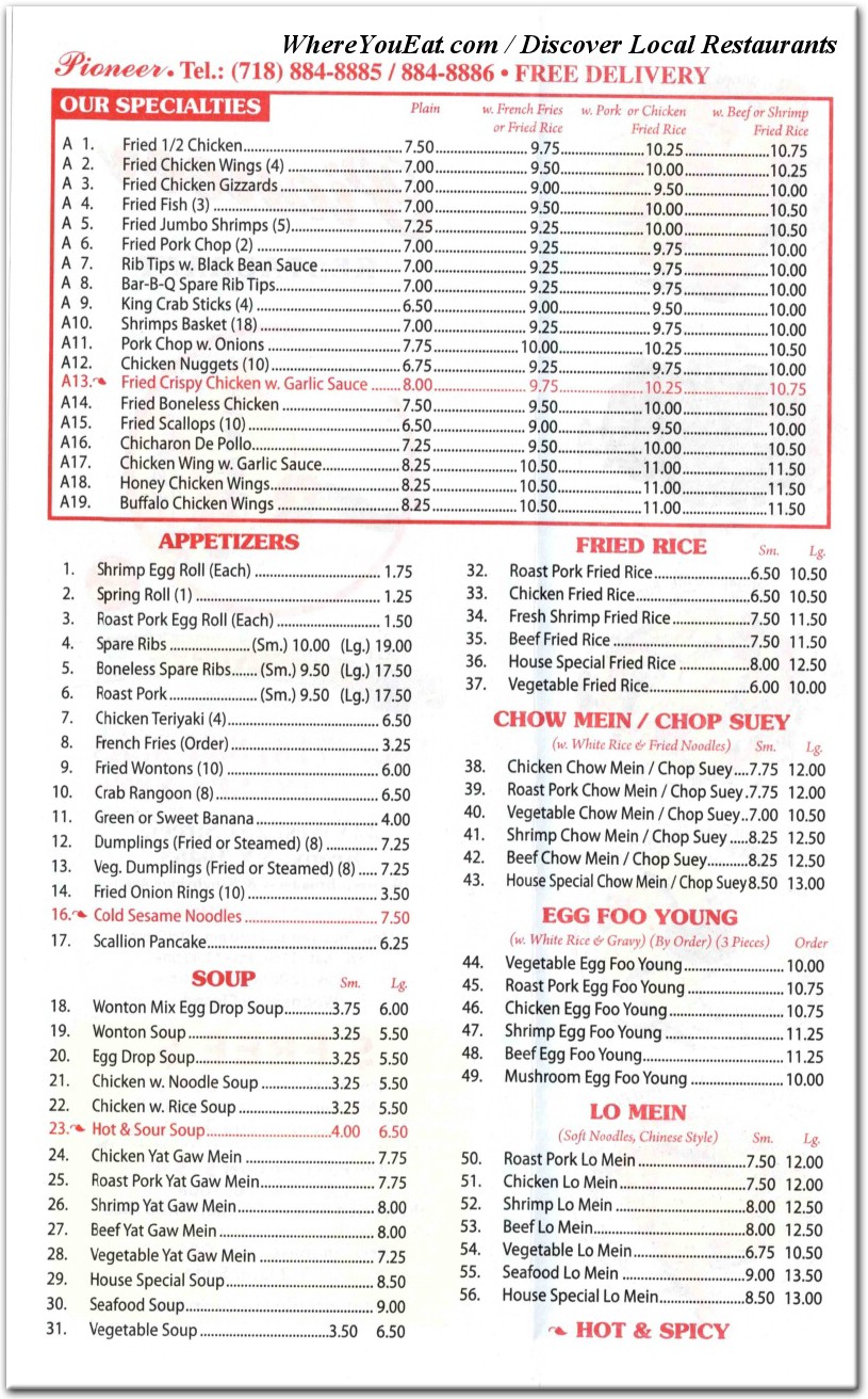 menu image