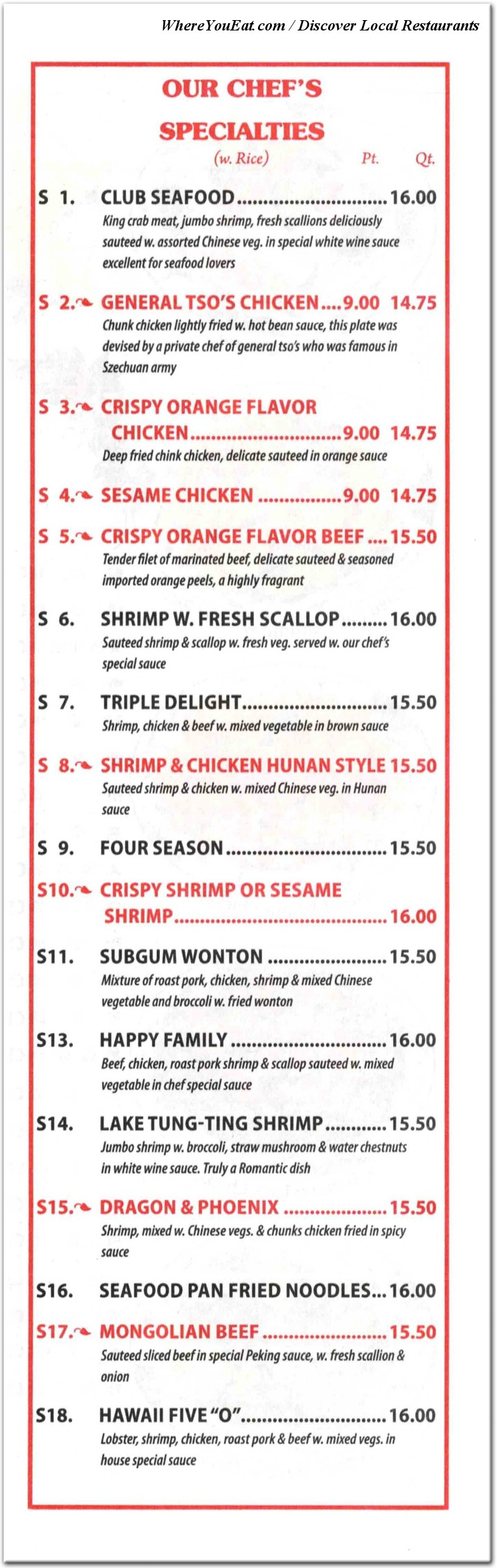menu image