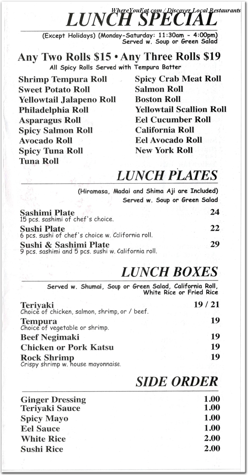 menu image