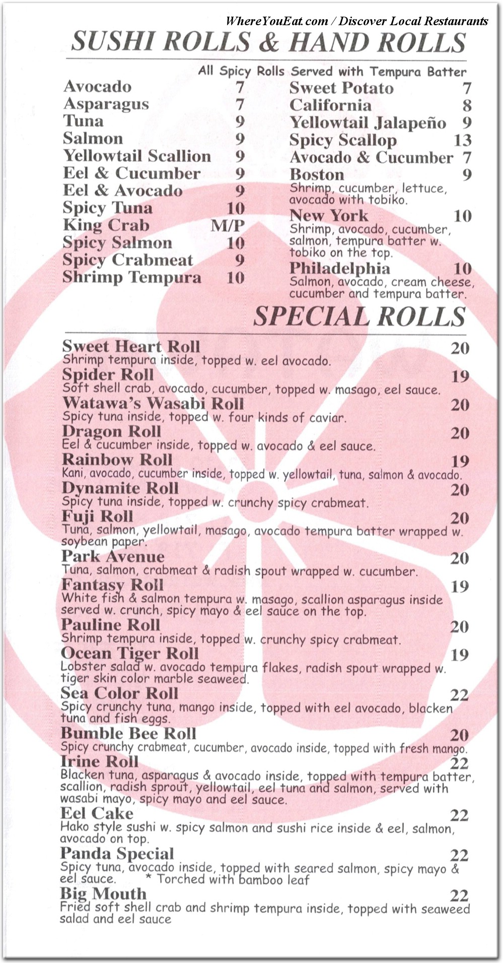 menu image