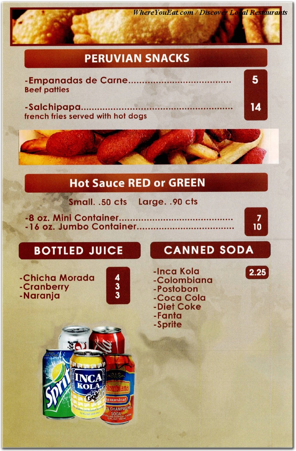 menu image